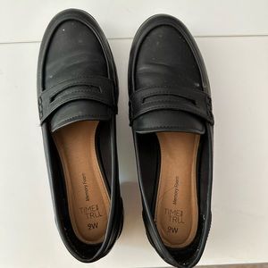 Black loafers